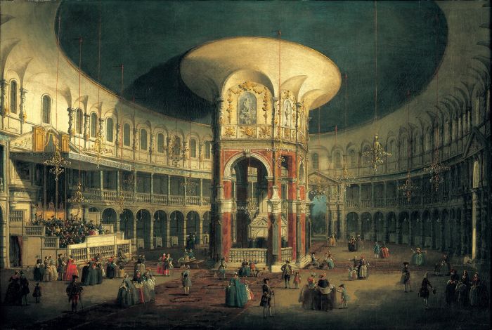 263.4万英镑成交！加纳莱托作品破纪录_canalettotheinterioroftherotunda