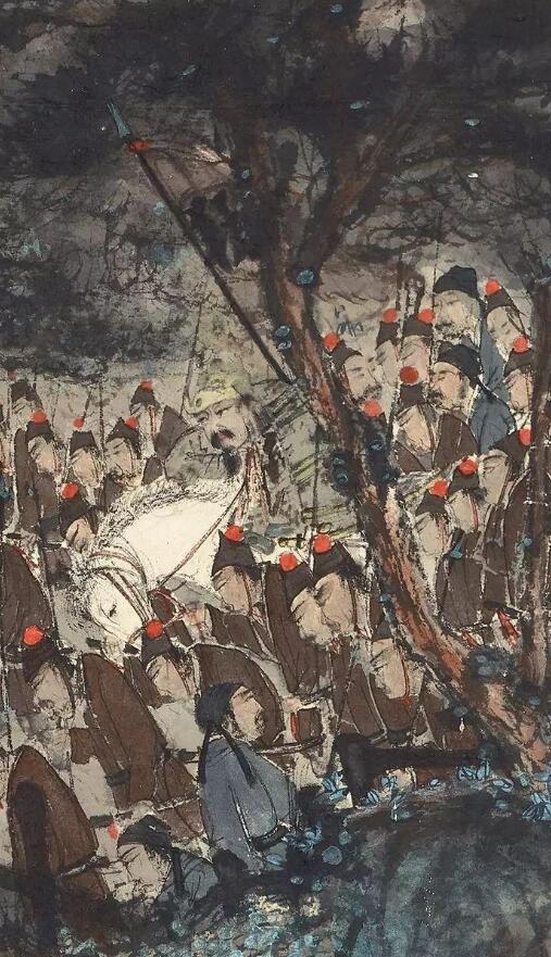 苏富比将呈现傅抱石杰构《西山夜渡图》_1