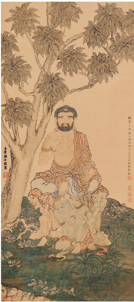 书画主场！2017西冷春拍多件藏品高价成交_Lot518 金 农（1687～1763） 罗汉图 起拍价RMB-450万 成交价RMB- 920万元 