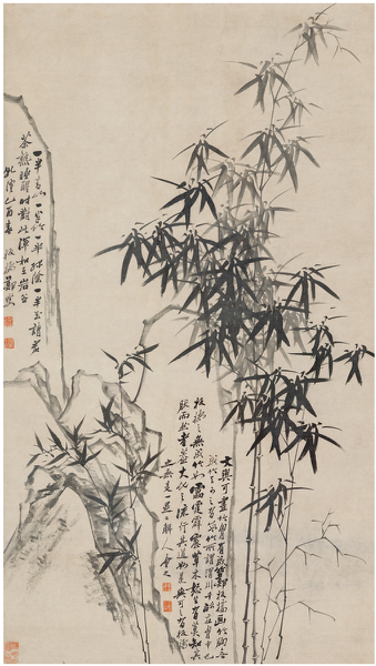 书画主场！2017西冷春拍多件藏品高价成交_Lot521 郑板桥（1693～1765） 墨竹图 起拍价RMB-600万 成交价RMB- 1104万元 