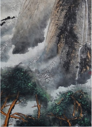 当代书画春拍：新水墨画给市场注入强心剂_NO.1 林永松 春醉峨嵋