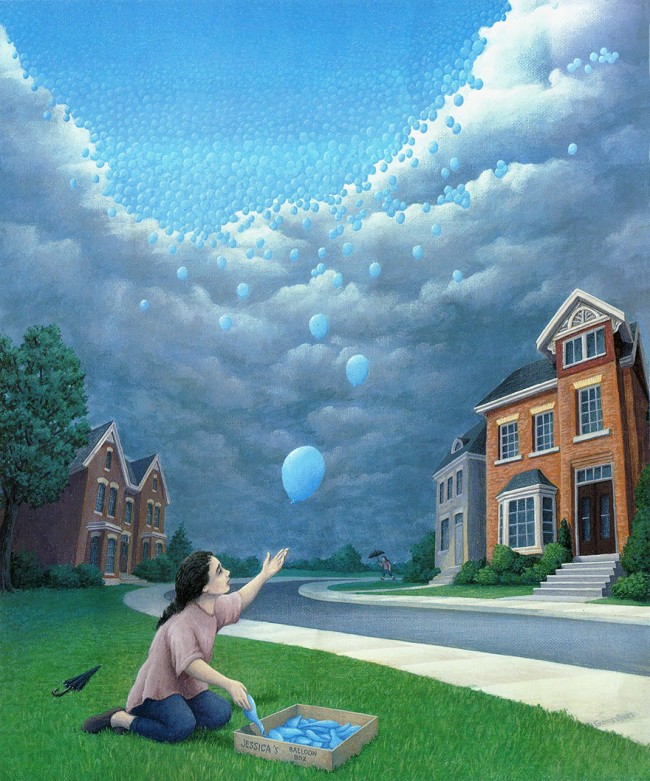 美好的生活 绝妙的错视超现实绘画