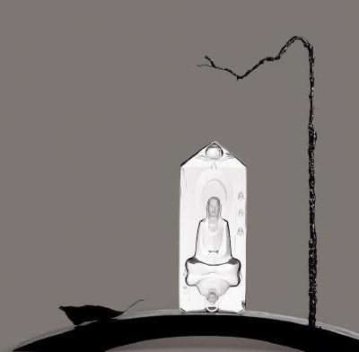“佛光普照”的玉雕
