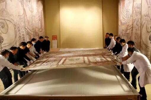 山西博物院藏古代壁画艺术展上博开幕