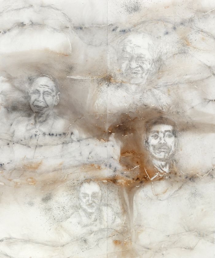 用火药作画 蔡国强见证“绘画精神”