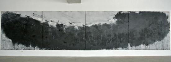 《北京·布拉格》即将开幕(张方白 布面油画 400x250cm   2016