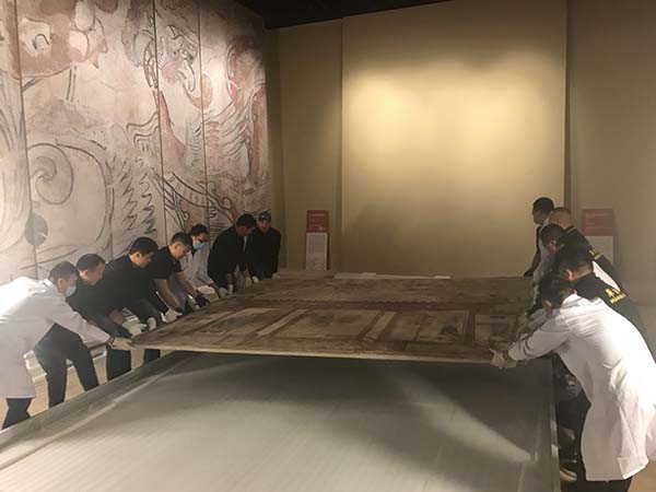 山西壁画 墓室复原 宛若身临其境