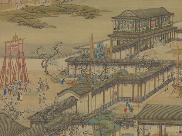 清 画院画 十二月月令图 一月