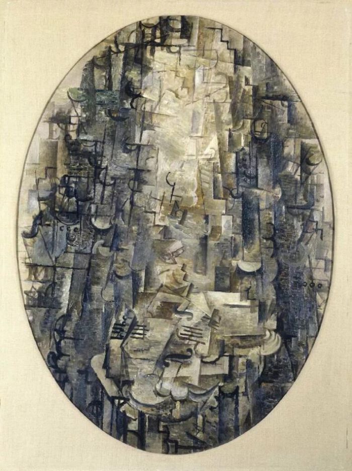《小提琴家》，1912年，乔治·布拉克