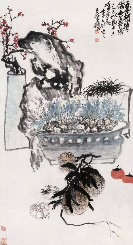 吴昌硕 岁朝清供图