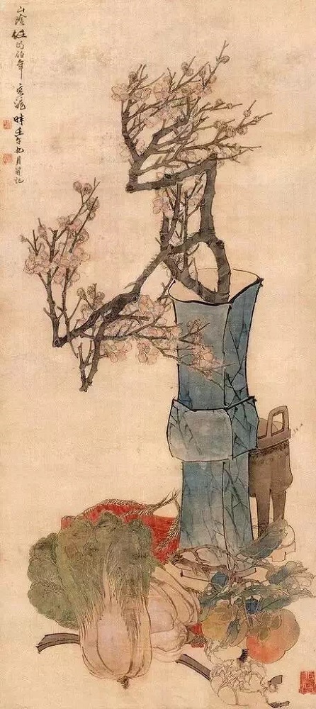 清 任伯年 清供图