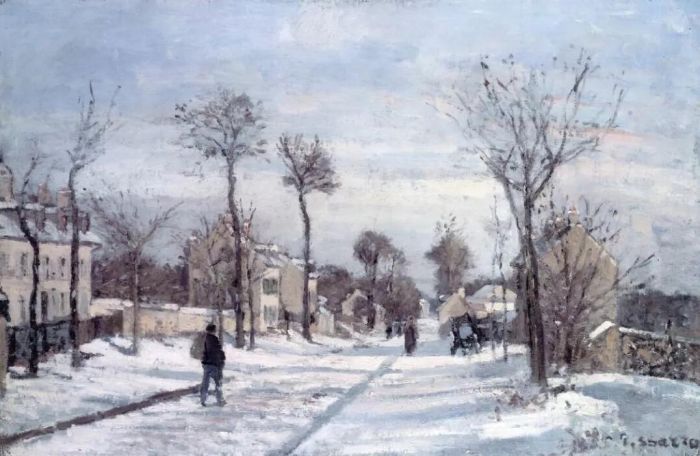 《卢弗斯安娜的雪道》，1870年，卡米耶·毕沙罗