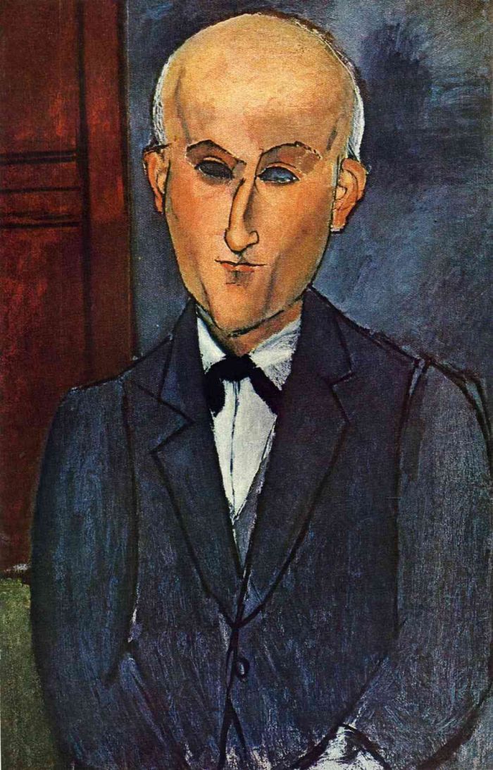 Portrait of Max Jacob 1916,Oil paint on canvas,767 x 638 x 20 mm,Kunstsammlung Nordrhein-Westfalen, Du?sseldorf. Acquired in 1965 with a donation from the Westdeutscher Rundfunk