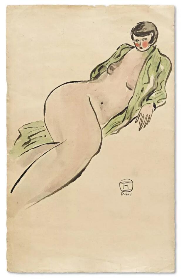 《绿袍女士》