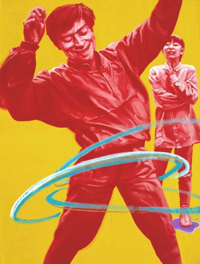 喻红，《玩呼啦圈的男子》,