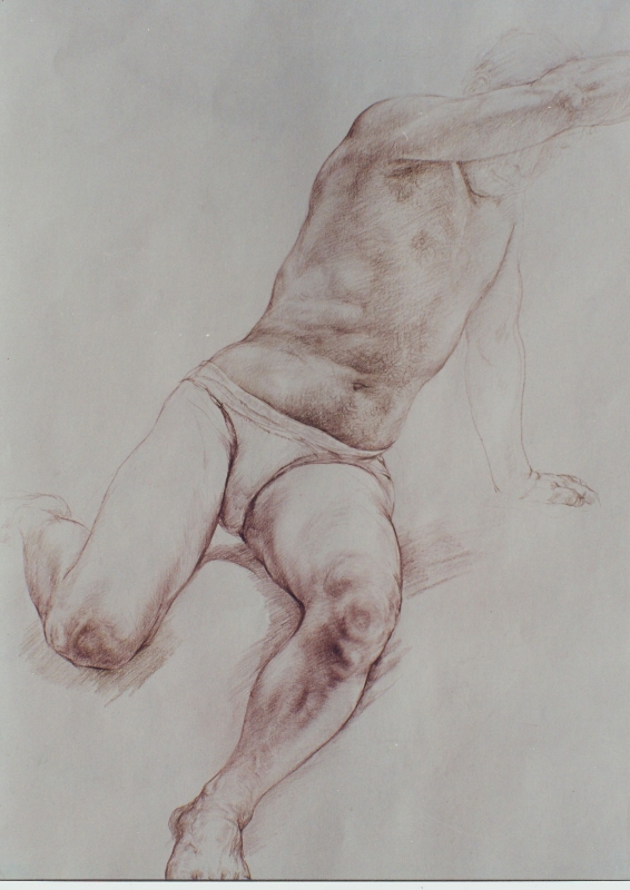 当代水墨画名家郑忠的艺术之路之三十四素描导师张烨