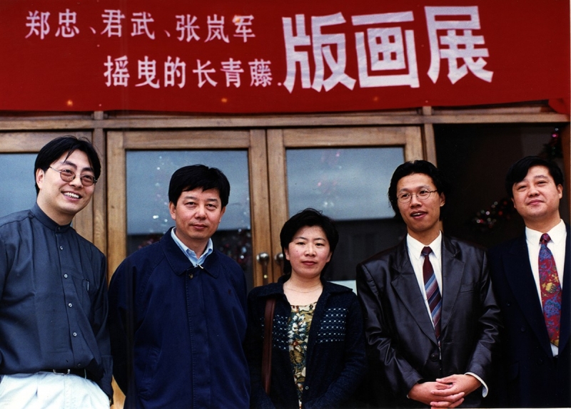 当代水墨画名家郑忠的艺术之路之三十   大漠孤烟直