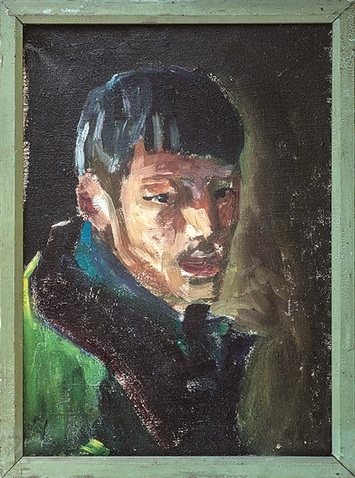 《十年成痞》赵文量1977年布面油画