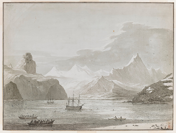 第三次航海旅程，随行画师约翰·韦伯绘制于1777至1779年间。
