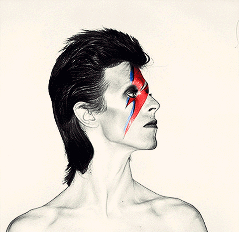▲ 最具标识性的Bowie闪电妆