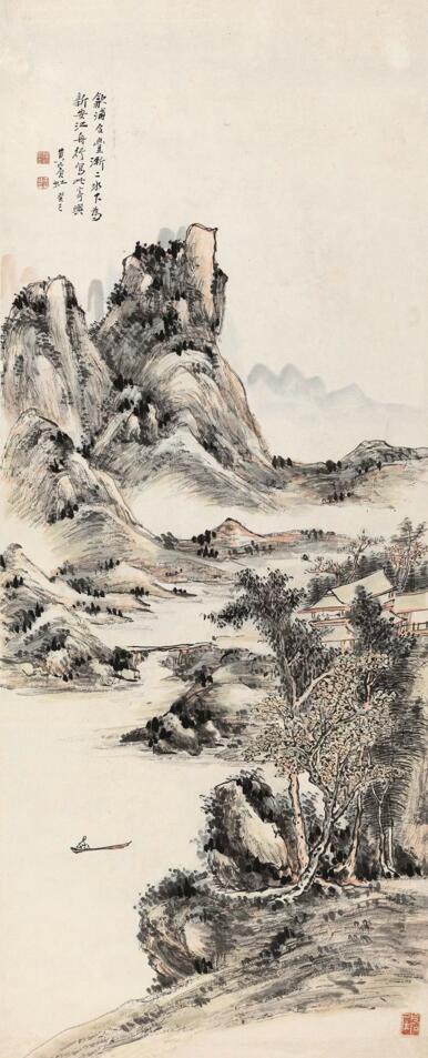 黄宾虹 舟行寄兴