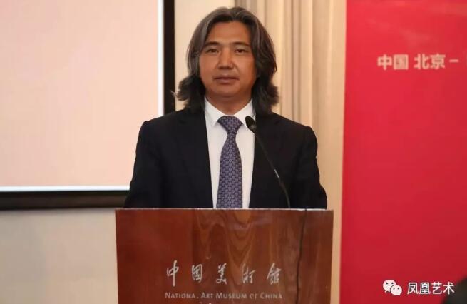 ▲ 活动现场， 中国美术馆馆长吴为山致辞