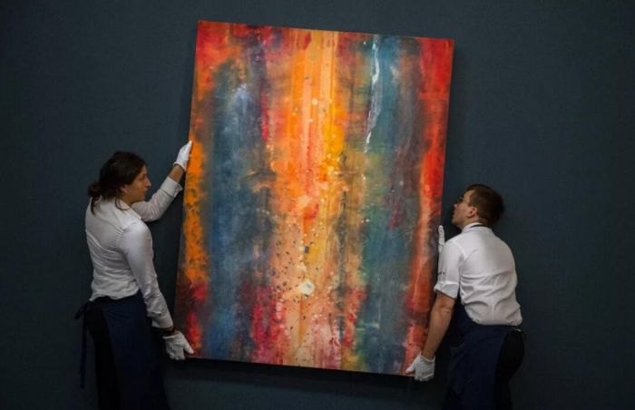 山姆·吉利安（Sam Gilliam）《向外》