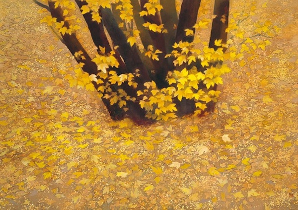 《晚秋》，平成2（1990）年，长野县信浓美术馆·东山魁夷馆。
