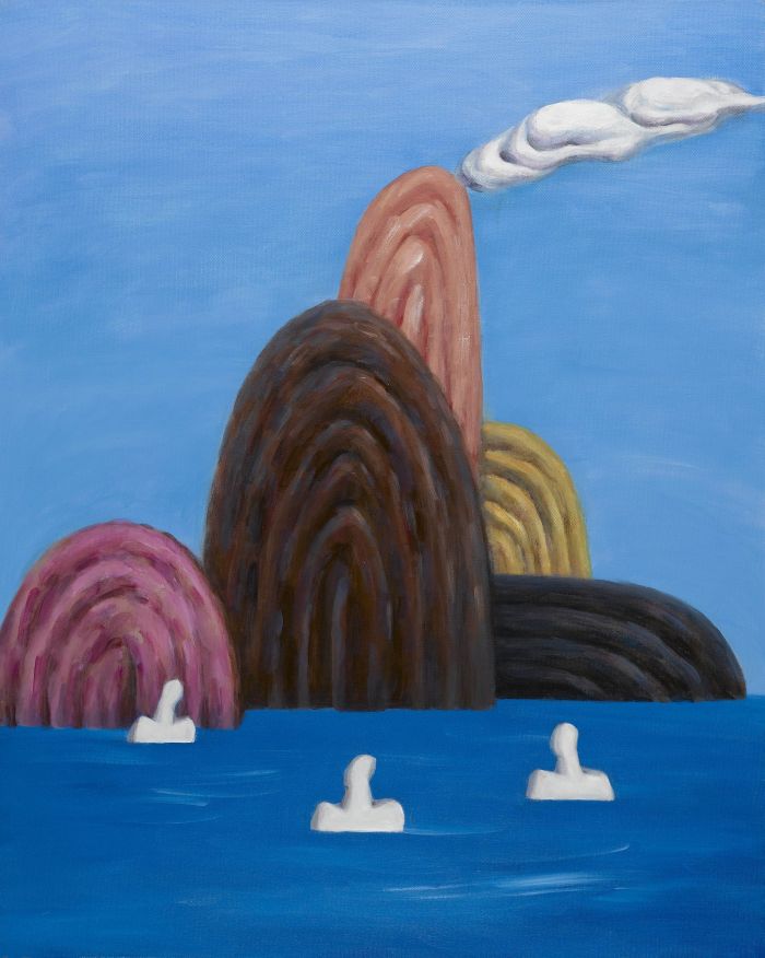 隋丞 《游观山水》100x80cm油画2010