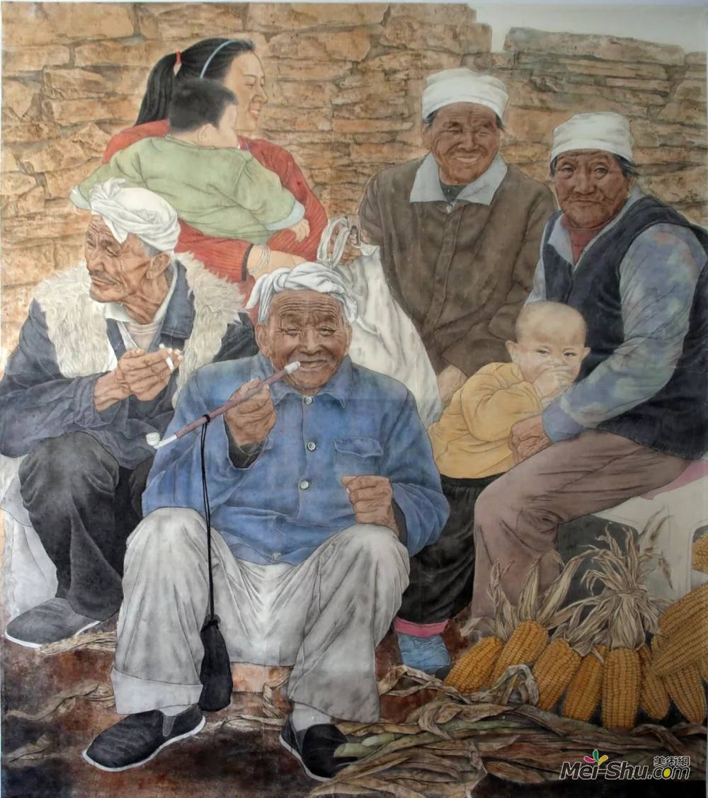 雷虹作品《乡情》