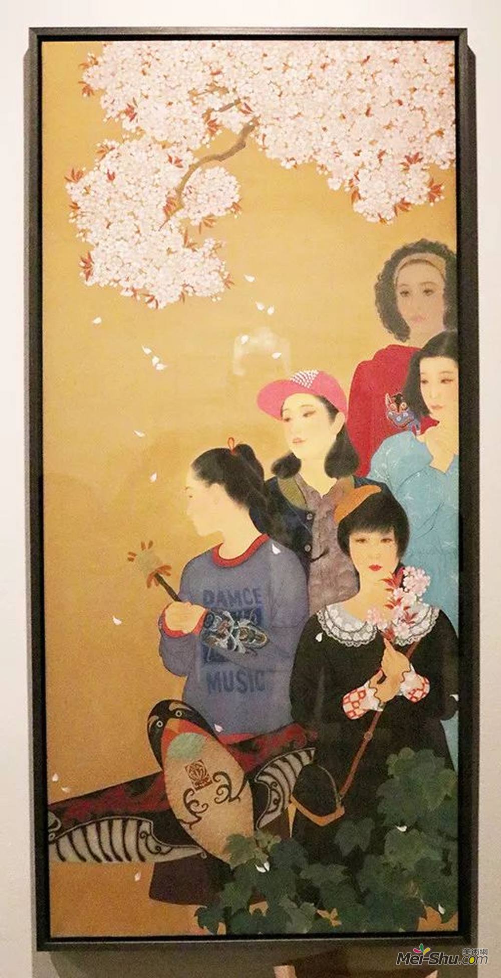 乔伟丨《芳华》丨94×201cm丨绢本设色