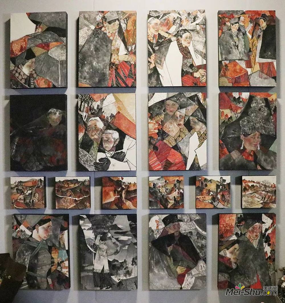 高义杰丨《墨语霓裳》丨180×205cm丨纸本水墨