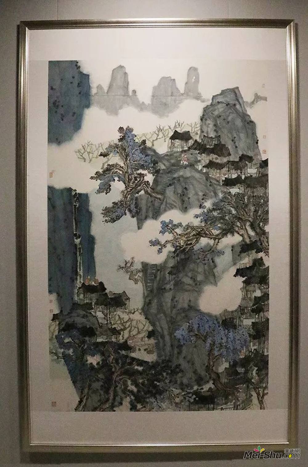 周苏英丨《空山静 人语稀》丨140×240cm丨纸本
