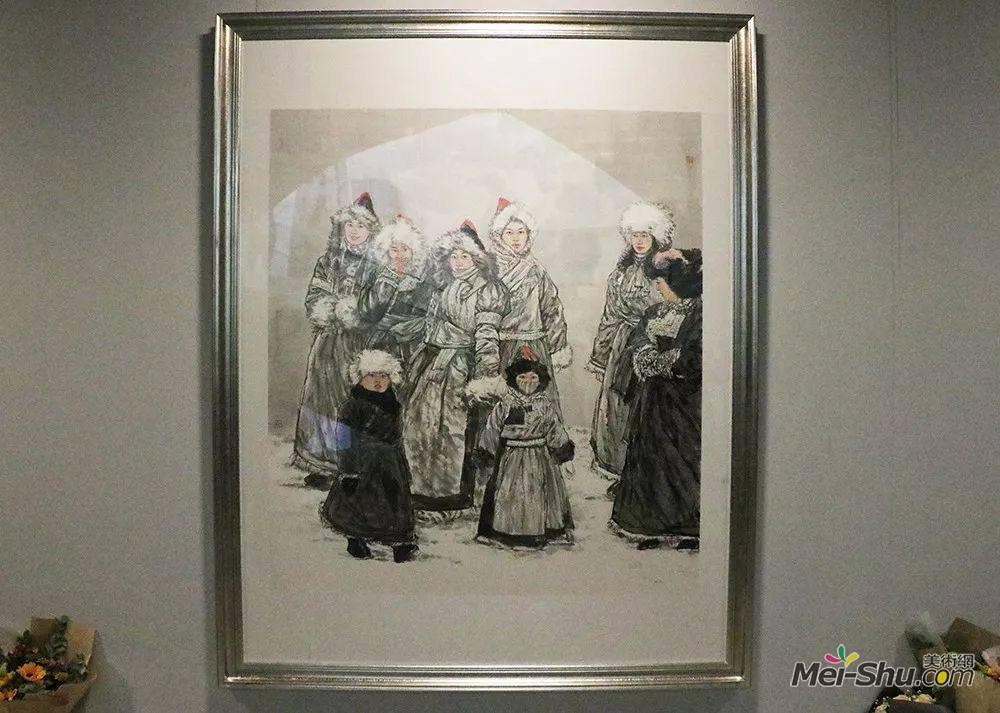 丁乐丨《阿拉腾花》丨160×180cm丨纸本水墨