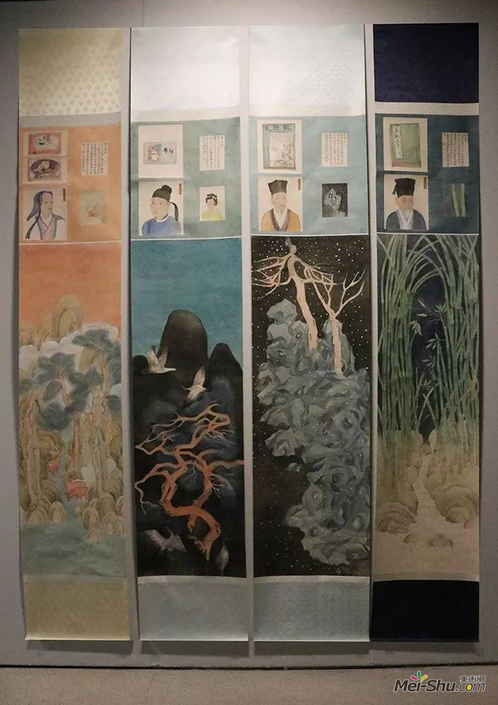 李楠丨《诗歌与少年》丨200×300cm丨纸本水墨