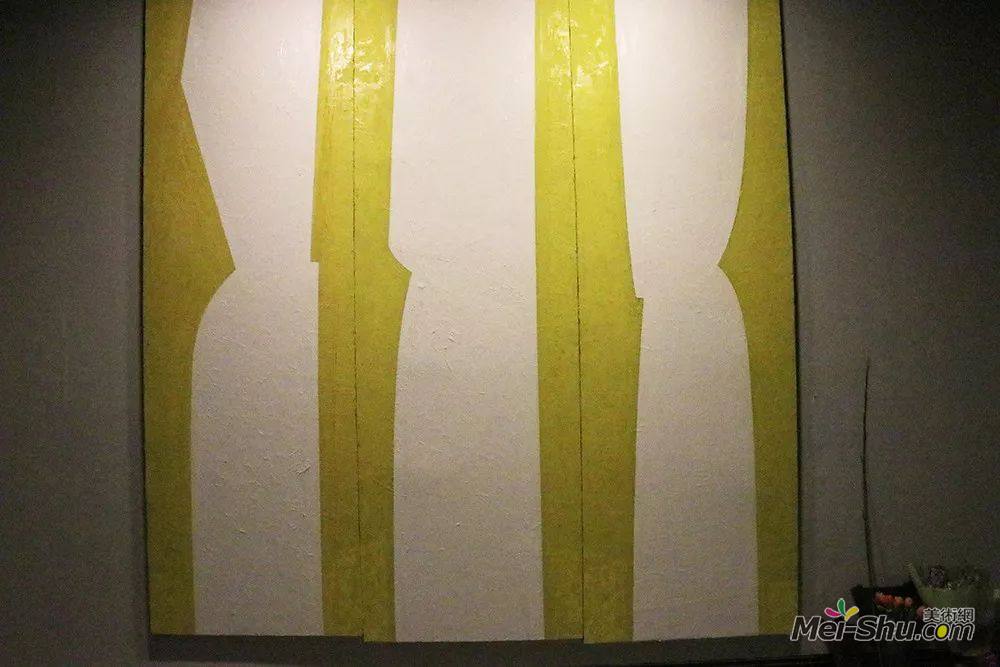 朱心宇丨《白黄肖像》丨100×300cm丨布面油画