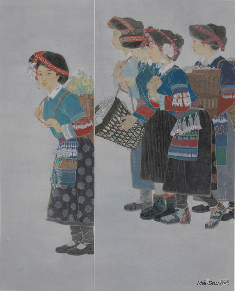云山深处 作者：庄小林创作年代：2017规格：156×192cm品类：中国画