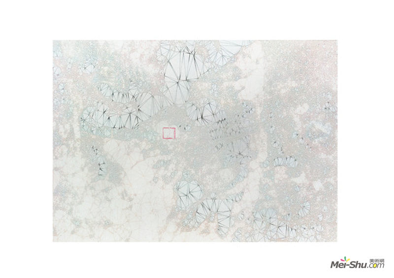 唐麗淑《五行-土 02》2016 紙上綜合材料 50乘70cm