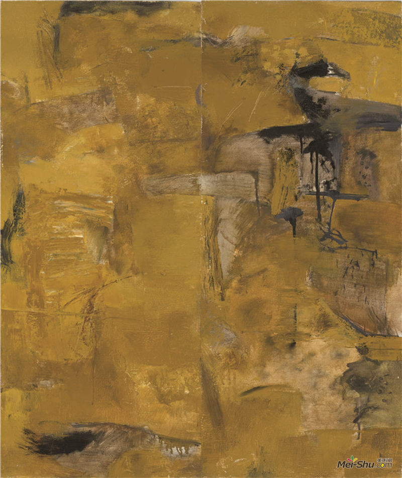 《汉•马王堆NO2》1991年，布面油彩，95x80cm.副本 下午5.17.34