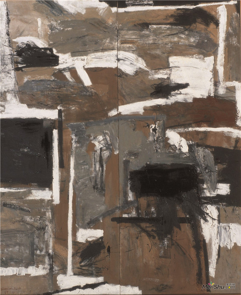 《汉•马王堆NO9》1993年，布面油彩，180x150cm,,