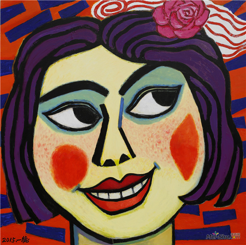 大美、金一德、 2015年、 布面油画、200cmx200cm