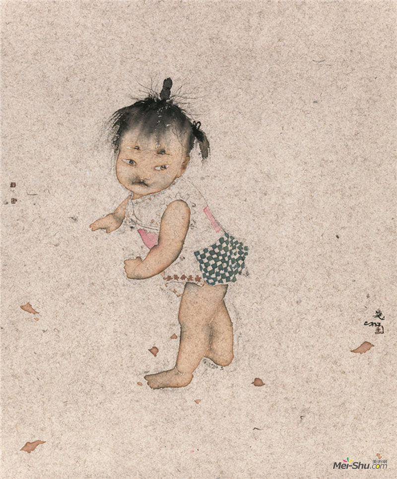 刘庆和《在这儿》90×75 cm 纸本水墨 2014年