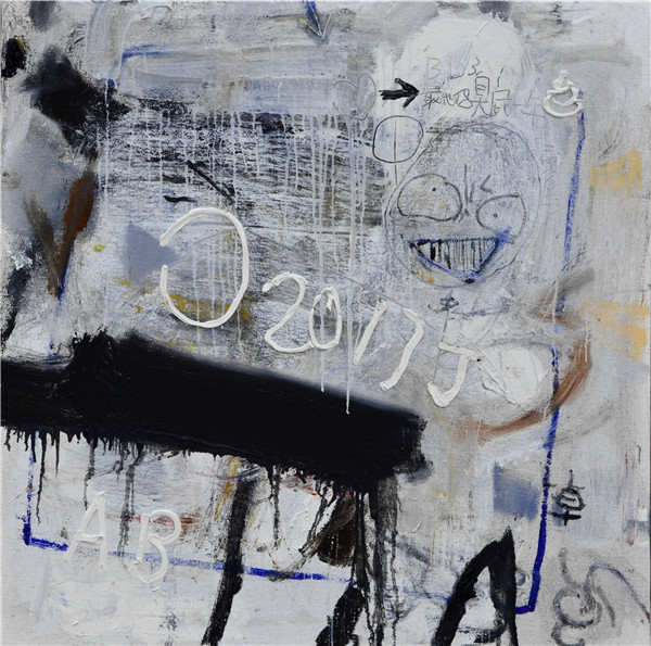 李卓 二零一七（1）－布面油画丙烯－100CM100CM-2017