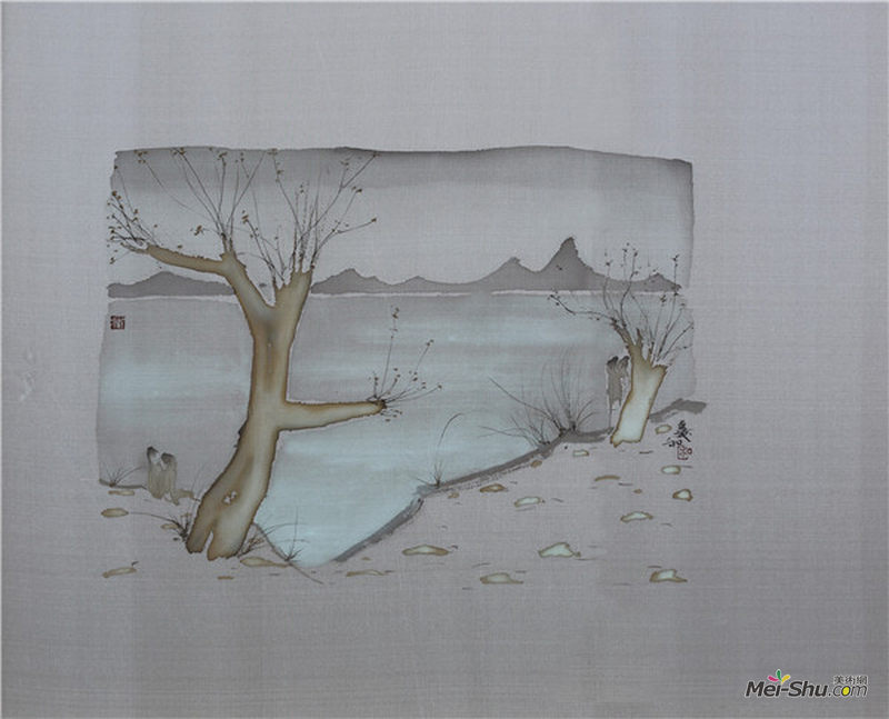 刘庆和 二十四节气-立春 55×65cm 绢本水墨 2017