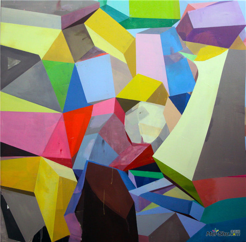 形状五100x100cm-布面丙烯-2016段晓刚小文件
