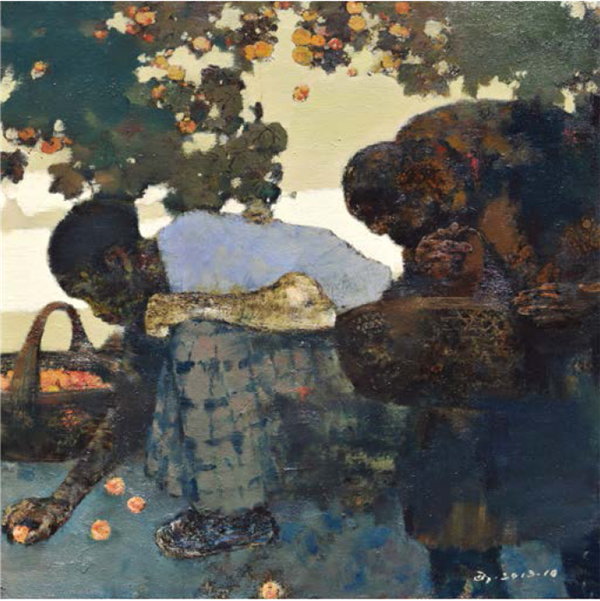 拾果子 陈和西 120×120cm 2012
