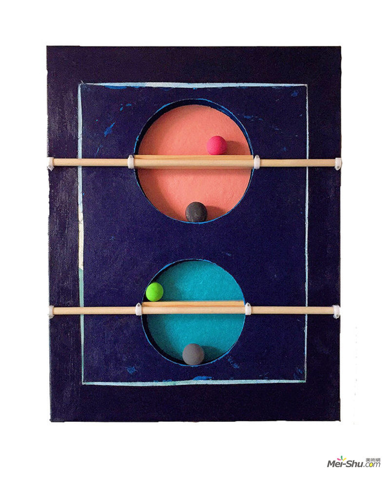 吴冠儒 Free will 50X40cm 综合材料 2017