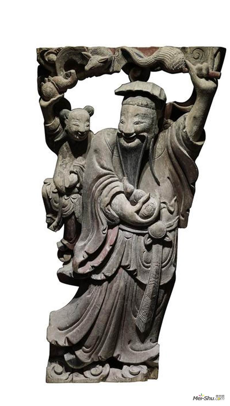 八仙之吕洞宾与蓝采和（牛腿）
