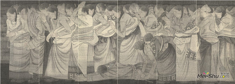 冯超 圣心 中国画390cm×136cm 2016年.jpg