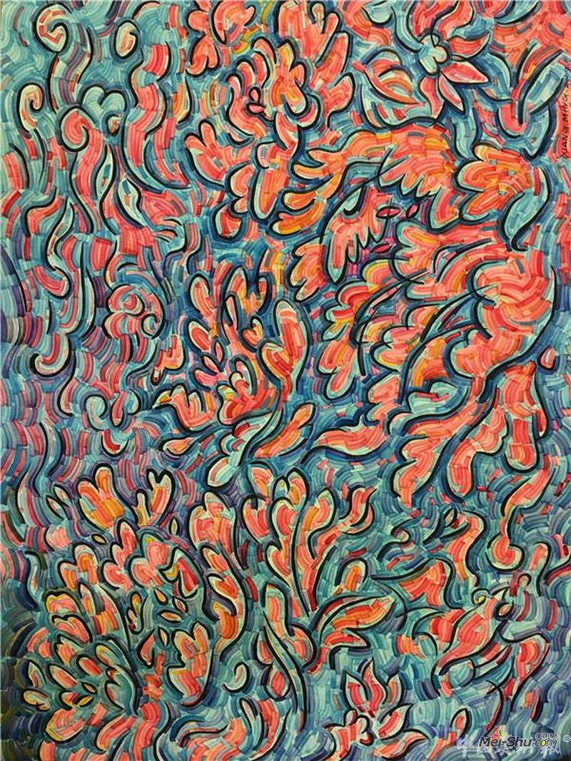 《吉祥意001》水彩 110×78cm 叶向明 2012年
